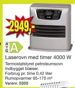 Harald Nyborg Laserovn med timer 4000 W tilbud