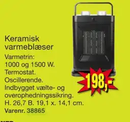 Harald Nyborg Keramisk varmeblæser tilbud