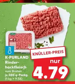 Kaufland DE K-purland rinder- hackfleisch zum braten tilbud