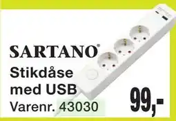 Harald Nyborg Stikdåse med USB tilbud