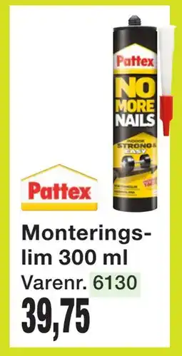 Harald Nyborg Monteringslim 300 ml tilbud