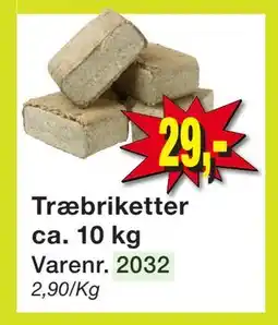 Harald Nyborg Træbriketter ca. 10 kg tilbud