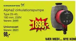Harald Nyborg Alpha2 cirkulationspumpe tilbud