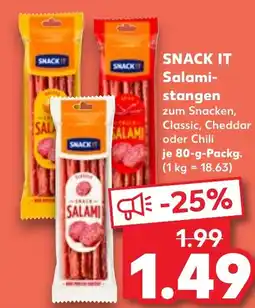 Kaufland DE Snack it salami- stangen tilbud