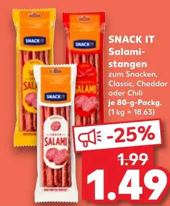 Snack it salami- stangen