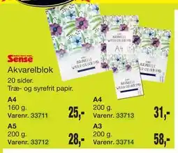 Harald Nyborg Akvarelblok tilbud