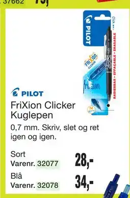 Harald Nyborg FriXion Clicker Kuglepen tilbud