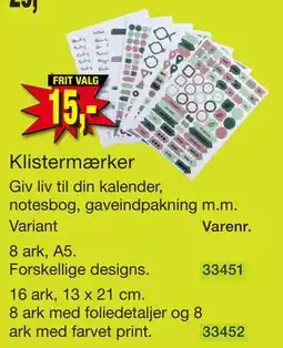 Harald Nyborg Klistermærker tilbud