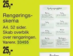 Harald Nyborg Rengøringsskema tilbud