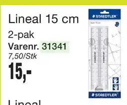 Harald Nyborg Lineal 15 cm tilbud