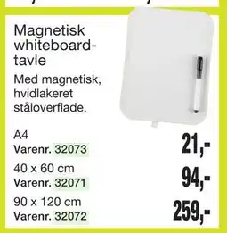 Harald Nyborg Magnetisk whiteboardtavle tilbud
