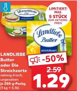 Kaufland DE Landliebe butter oder die streichzarte tilbud