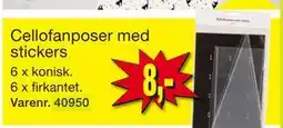 Harald Nyborg Cellofanposer med stickers tilbud