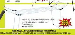 Harald Nyborg Luksus udtrækstørrestativ 26 m tilbud