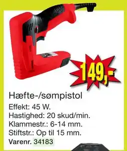 Harald Nyborg Hæfte-/sømpistol tilbud