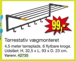 Harald Nyborg Tørrestativ vægmonteret tilbud