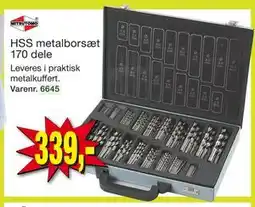 Harald Nyborg HSS metalborsæt 170 dele tilbud