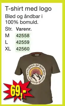 Harald Nyborg T-shirt med logo tilbud