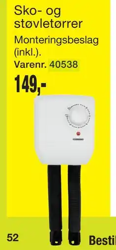 Harald Nyborg Sko- og støvletørrer tilbud