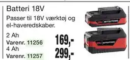 Harald Nyborg Batteri 18V tilbud