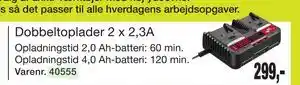 Harald Nyborg Dobbeltoplader 2 x 2,3A tilbud