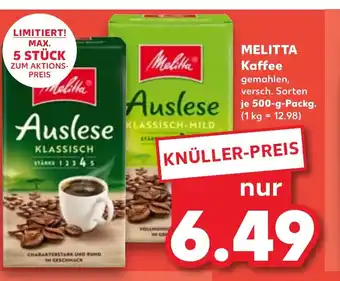 Kaufland DE MELITTA Kaffee tilbud