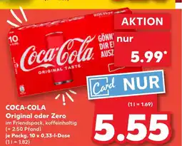 Kaufland DE Coca-cola original oder zero tilbud