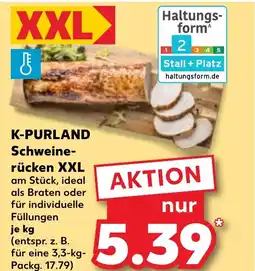 Kaufland DE K-PURLAND Schweine- rücken XXL tilbud