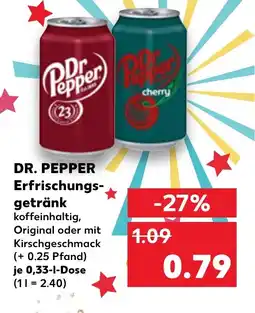 Kaufland DE Dr. pepper erfrischungs- getränk tilbud