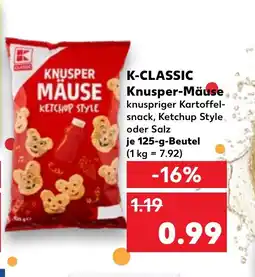 Kaufland DE K-CLASSIC Knusper-Mäuse tilbud