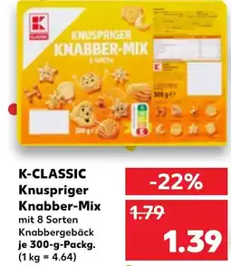 Kaufland DE K-CLASSIC Knuspriger Knabber-Mix tilbud