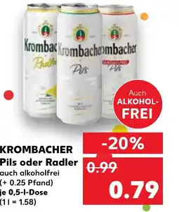 Kaufland DE KROMBACHER Pils oder Radler tilbud
