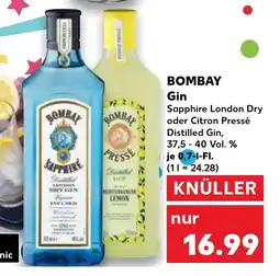 Kaufland DE Bombay gin tilbud