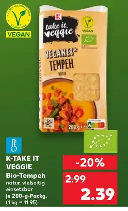 Kaufland DE K-take it veggie bio-tempeh tilbud