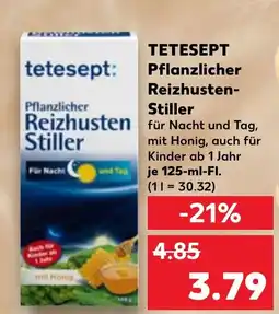 Kaufland DE Tetesept pflanzlicher reizhusten- stiller tilbud