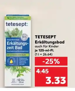 Kaufland DE Tetesept erkältungsbad tilbud