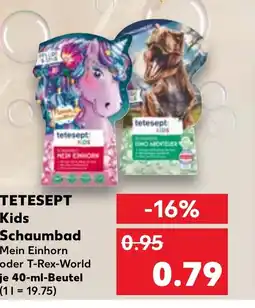 Kaufland DE Tetesept kids schaumbad tilbud