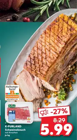 Kaufland DE K-PURLAND Schweinebauch tilbud