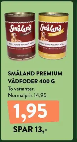 Plantorama SMÅLAND PREMIUM VÅDFODER 400 G tilbud