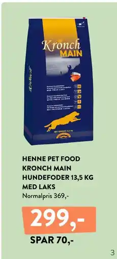 Plantorama Henne Pet Food Kronch Main Hundefoder 13.5 kg Med laks tilbud