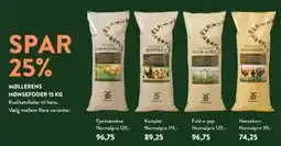 Plantorama SPAR 25% MOLLERENS HØNSEFODER 15 KG tilbud