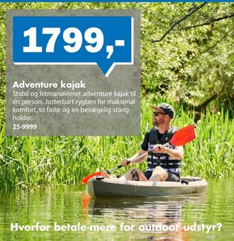 Biltema Adventure kajak tilbud