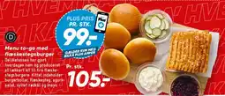 Bilka Menu to-go med flæskestegburger tilbud