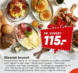 Bilka Klassisk brunch tilbud