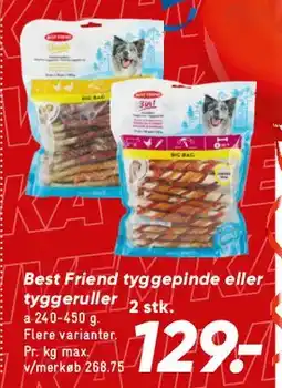 Bilka Best Friend tyggepinde / tyggeruller tilbud