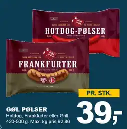 Let-Køb GØL PØLSER tilbud