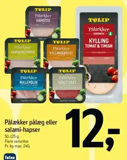 Føtex Pålæg eller salami-hapser tilbud