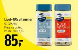 Føtex Livol+10% vitaminer tilbud