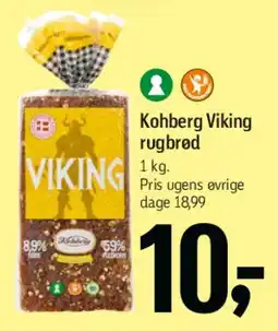 Føtex Kohberg Viking rugbrød tilbud