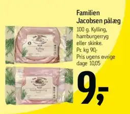 Føtex Familien Jacobsen pålæg tilbud